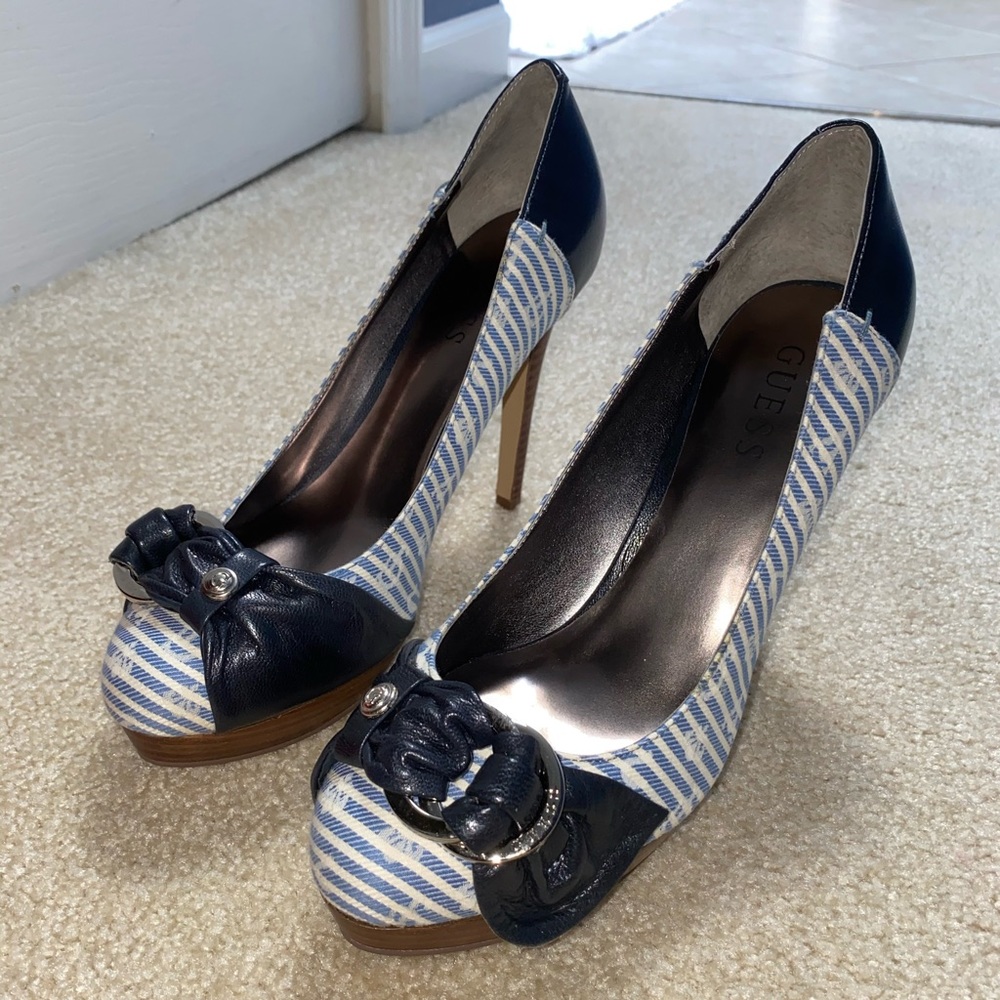 Brand New Blue Guess Pumps!